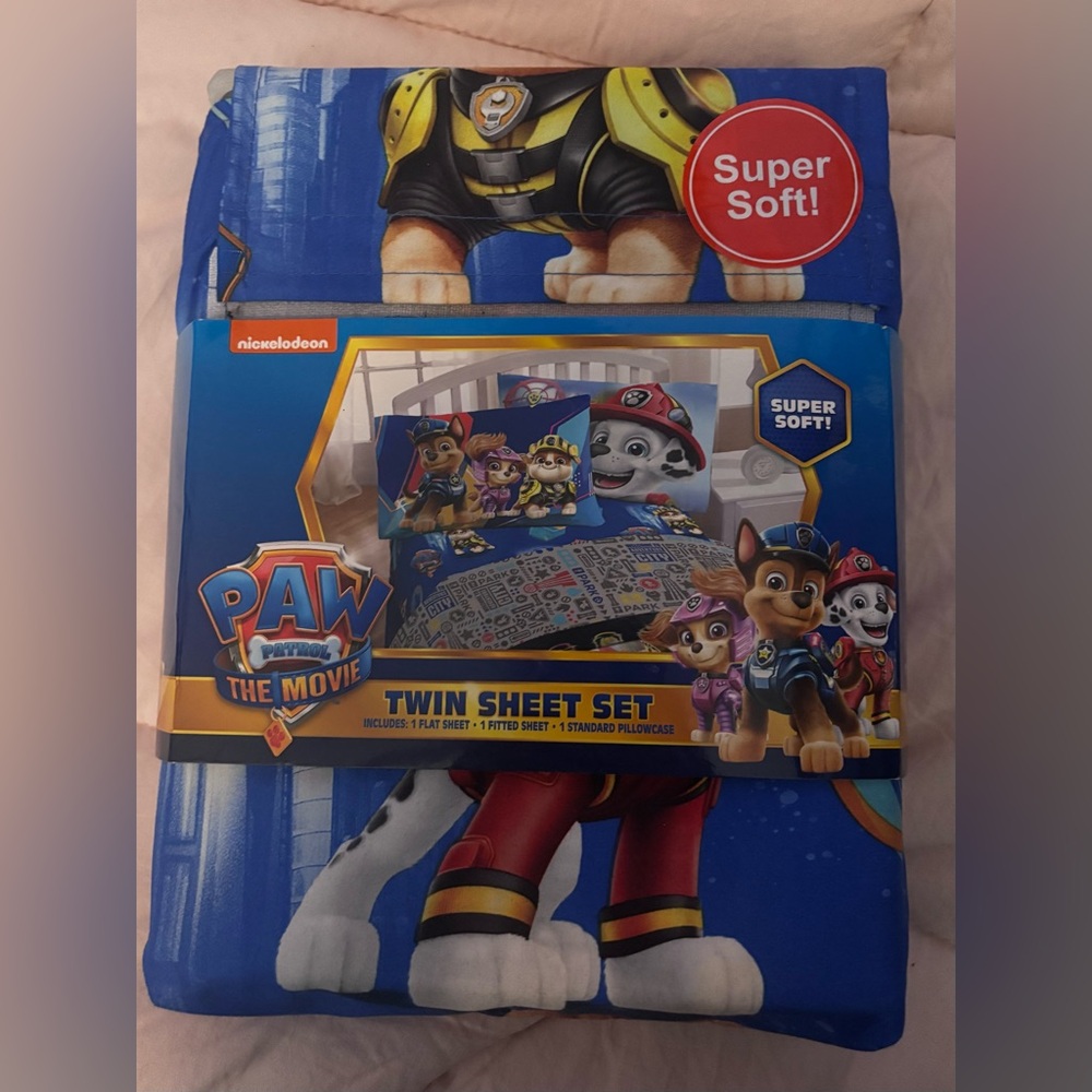 Nickelodeon PAW Patrol The Movie Twin Sheet Set. 3 pieces